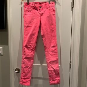 women’s alice and olivia size 6 hot pink jeans